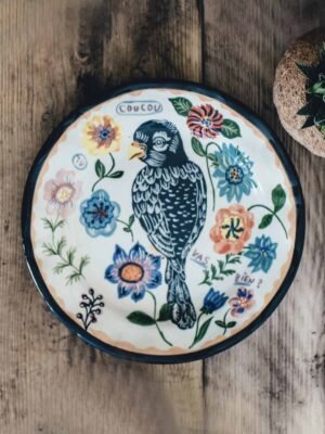 product--14 Vintage Wood Dinner Plate