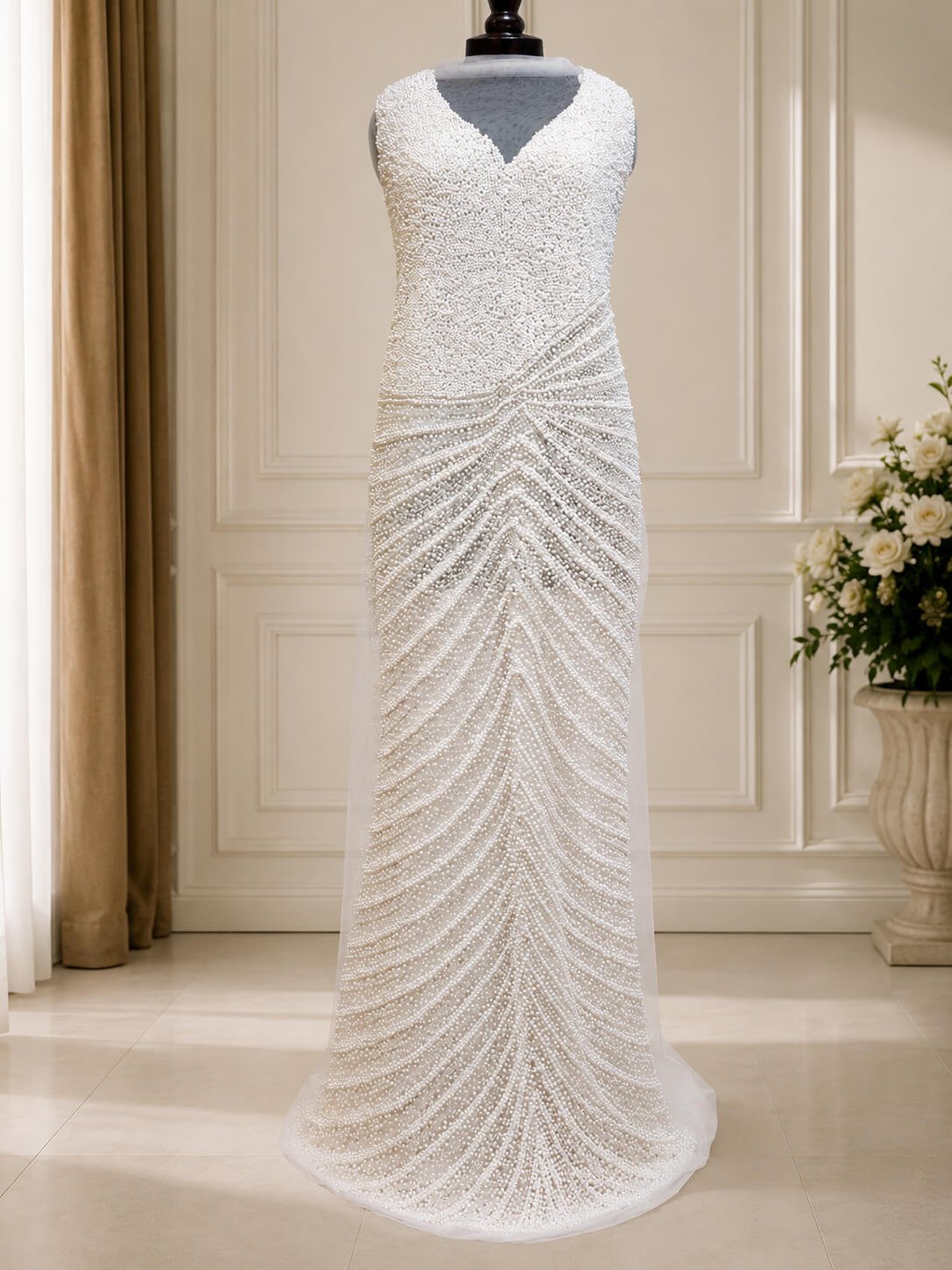 Beaded Front & Back Panel Manufacturer for Fashion, Bridal & Couture Collections