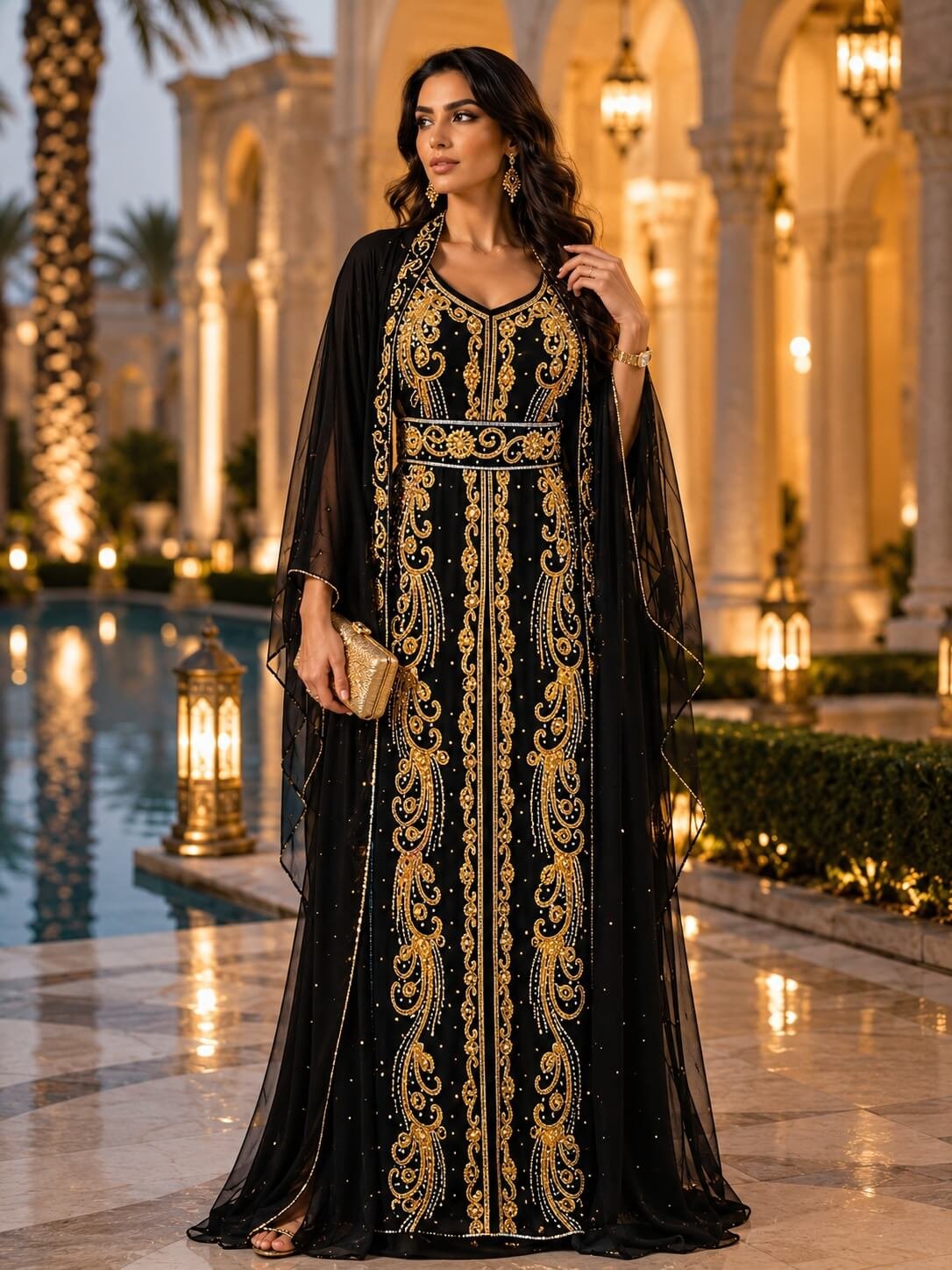 Beaded Kaftan Manufacturer for Luxury Fashion, Resort Wear & Modest Fashion Brands