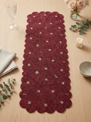 Beaded Table Runner Manufacturer for Luxury Home Décor & Hospitality Brands